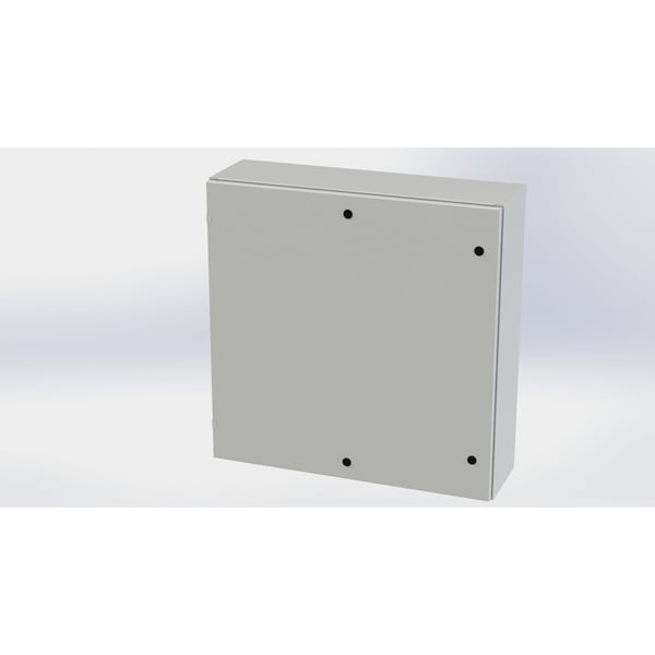 Saginaw Control & Engineering 1/4 Turn Latch Electrical Enclosures, 36 in H, 10 in D, 36 in W, NEMA 3R, 4, 12, 13, Carbon Steel SCE-36EL3610LPLG - main